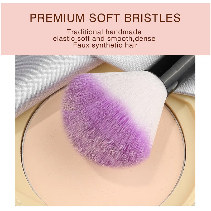 32 pièces pinceaux de maquillage violet professionnel de haute qualité cheveux naturels fond de teint cosmétique poudre Blush fard à paupières brosse ensemble 220623