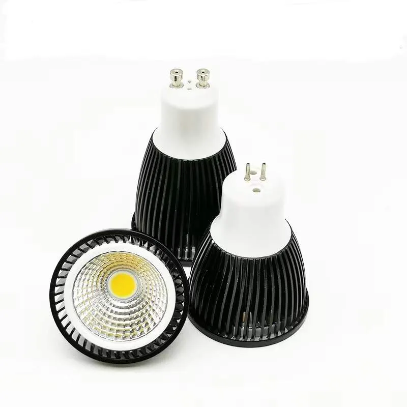 超明るgu10 LED電球ライトランパダ装飾ampoule暖かい白220V 9W 12W 15W COB E27 E14 GU5 3 MR16 LED LAMP2466