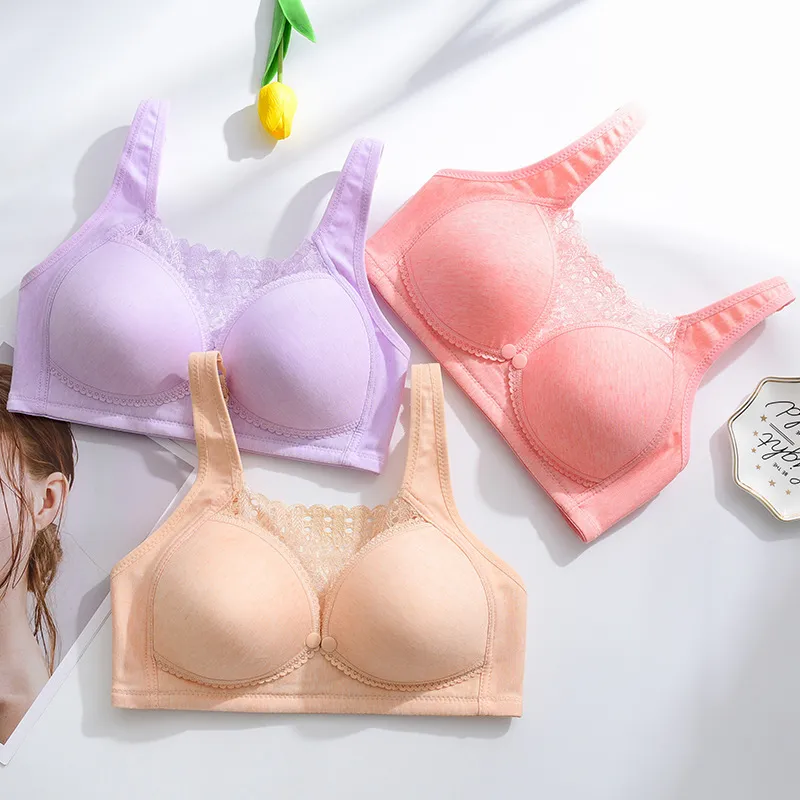 Reggiseno allattamento di reggiseno al seno di cotone nutrire abiti donne in gravidanza biancheria intima abiti da gravidanza 220621