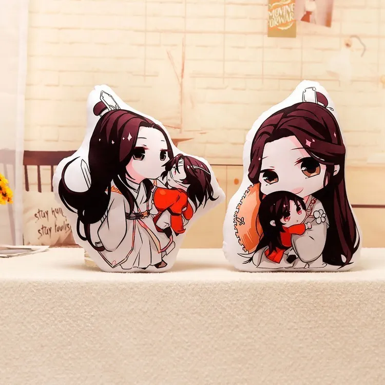 애니메이션 tian guan ci fu plushies 천국 공무원의 축복 Xie Lian Hua Cheng 만화 Kawaii 쿠션 베개 박제 봉제 장난감 220507