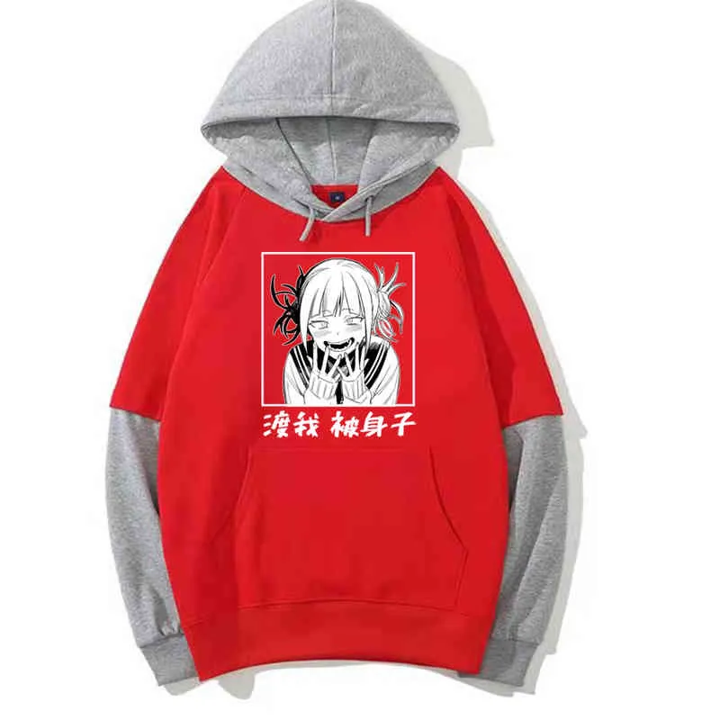 Anime My Hero Academia Printed Hoodie Unisex Funny Long Sleeve Himiko Toga Oversize Hip Hop Sweatshirt