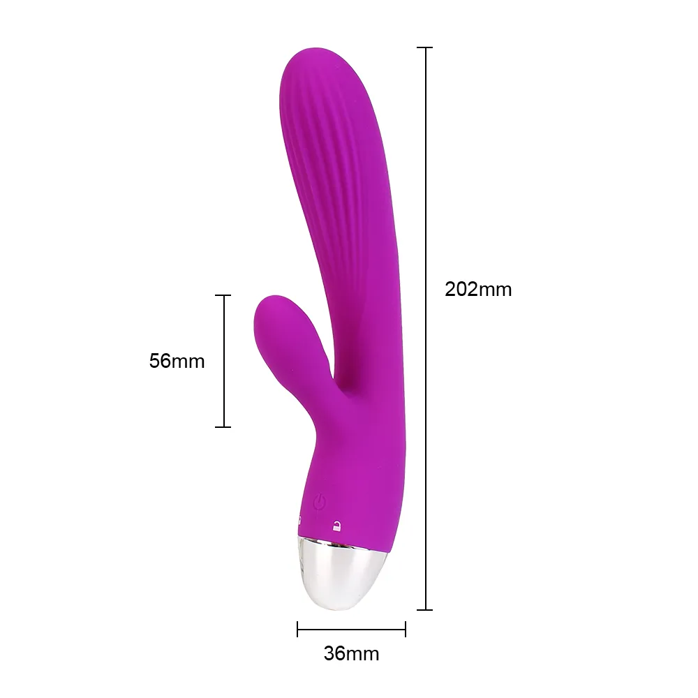 Kanin vibrator kvinnlig vattentät g spot clitoris stimulator vagina massager 7 hastighet uppvärmning dildo sexiga leksaker för kvinnor