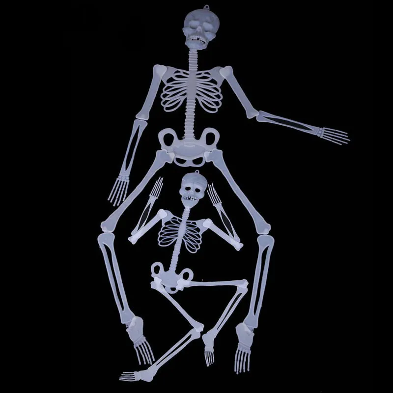 150CM Enge Halloween Decoratie Lichtgevende Hangende Decor Dak Outdoor Party Horror Beweegbare Schedel Skelet Prop 2208165985640