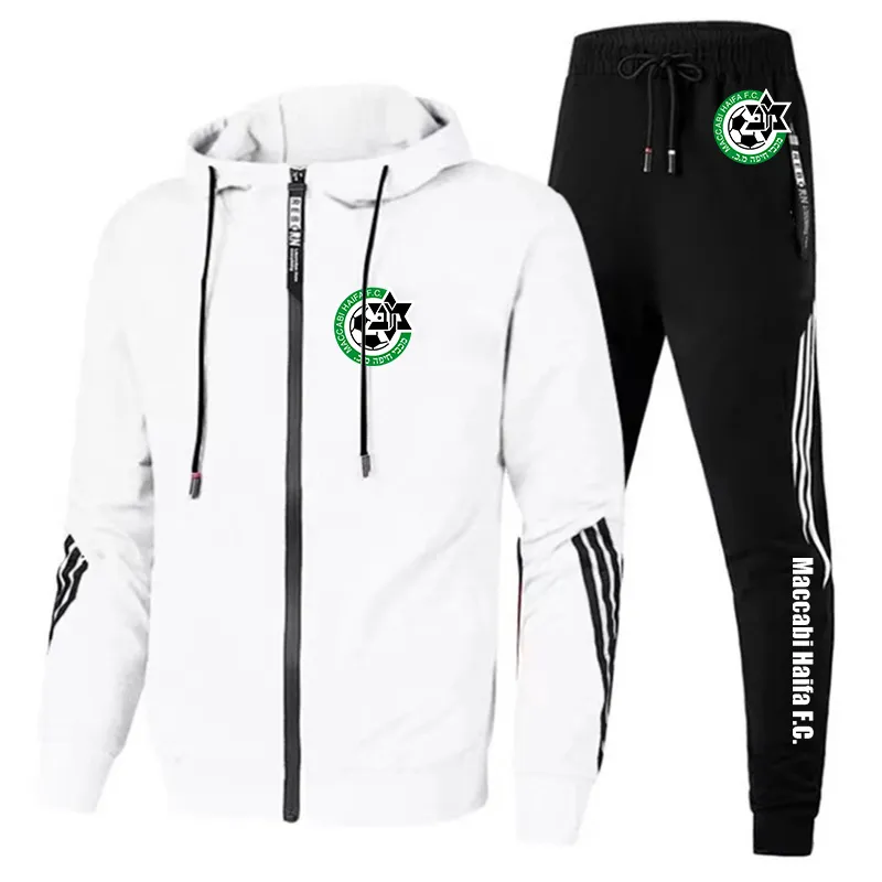 Men s Maccabi Haifa Set Hoodies Pants Set Harajuku Sport Suits Casual Sweatshirts Tracksuit Jogging Sportswear 220708