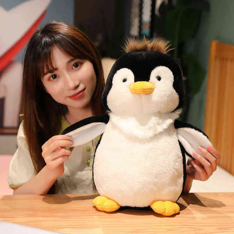 Nuovi giocattoli Kawaii Pinguino bambola di peluche bambini morbidi animali di peluche Peluche ragazze guadagnano cuscino J220704