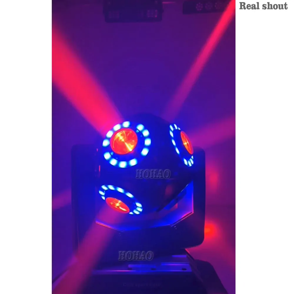 Neue 10*8W RGBW LED Bühne Wirkung Strob Fußball Licht Strahl Strobe Waschen 3ini Projektor DMX 512 Für DJ Disco Moving Head
