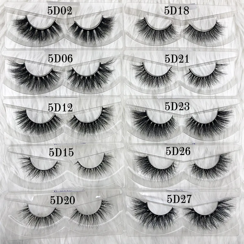 Mikiwi vente en gros espack 3D Aucun emballage Full Strip Lashes Mink False Eyelashes boîte personnalisée Maquillage cils 220607