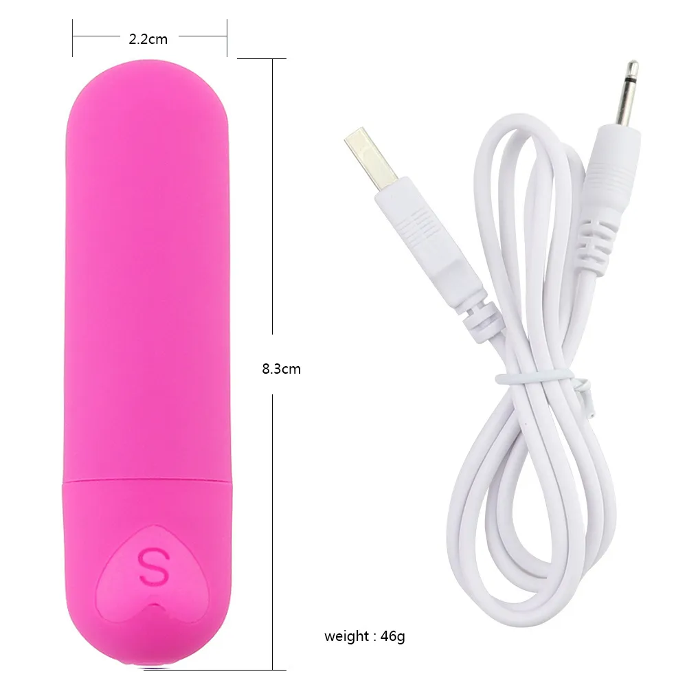 10 скоростей USB-зарядная пуля Dildo DILDO AV Stick Взрослые сексуальные игрушки для женщин анальный клитор стимулятор G-Spot Massager