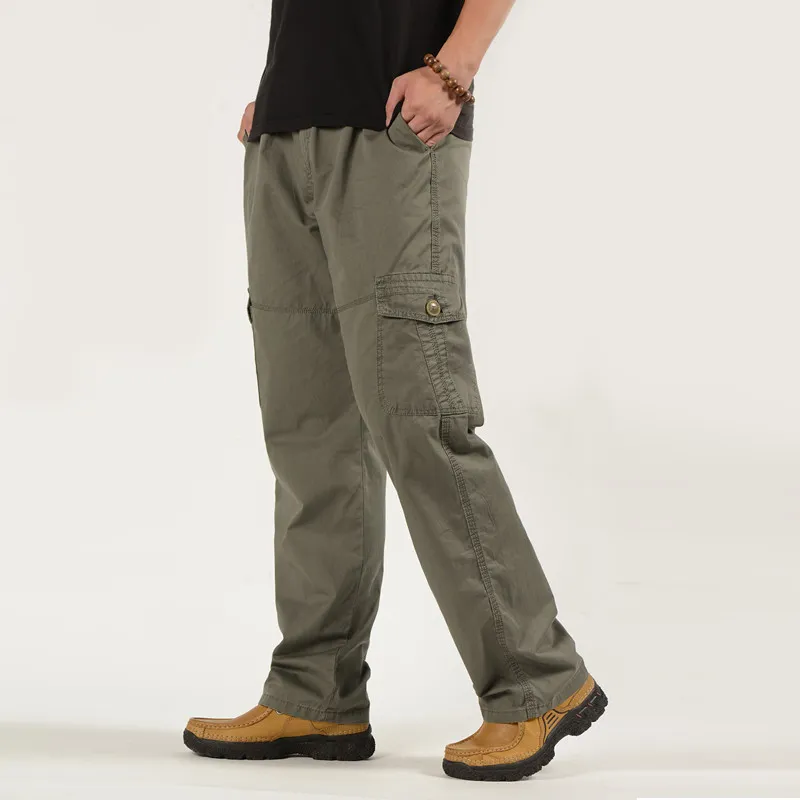 Men Pants Large size Big 6XL Plus s Cargo Trousers For Sports Military Style Jogger Male 220719