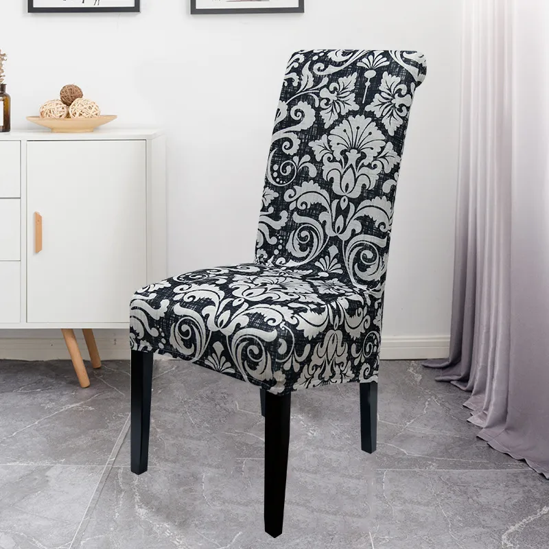 Housse de chaise imprimée taille XL, Style bohémien, à dossier haut, pour salle à manger, mariage, Banquet, décor extensible, étui de siège 220517