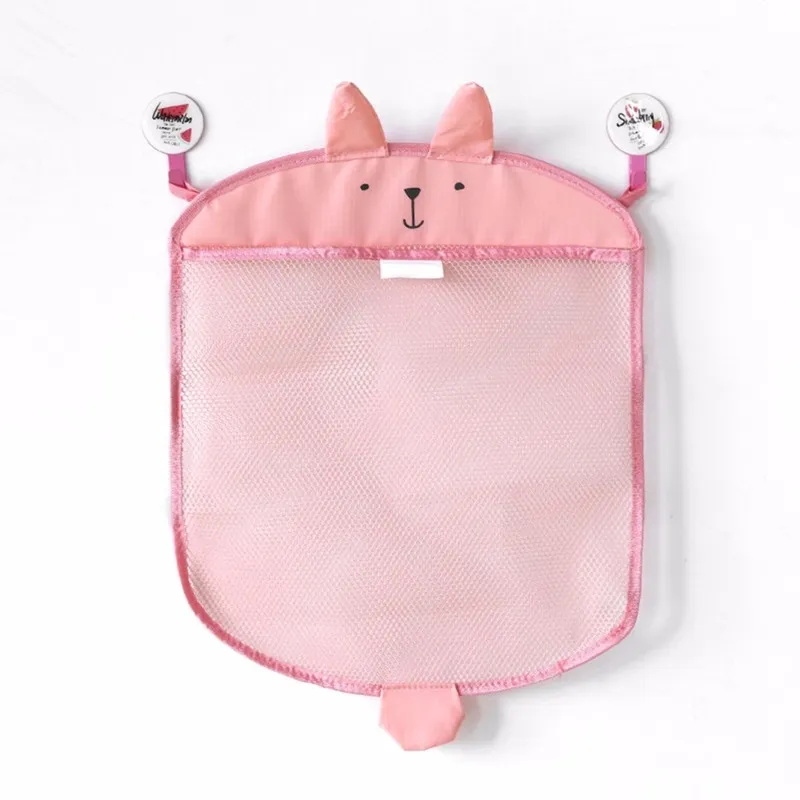 Bolsa de malha do banheiro para bebês para brinquedos de banho bolsa infantil brinquedos líquidos de desenho animado formas de animais de pano impermeabilizados armazenamento de praia 220531