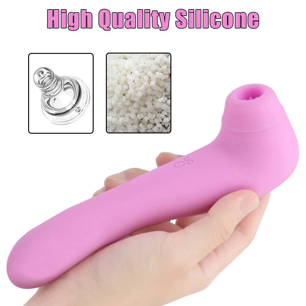 2 in 1 Beheizte Dildos Saugen Vibratoren Für Frauen Klitoris Sauger Nippel Spielzeug Anal Plug Weibliche Masturbation Erwachsene Erotik sexy Shop