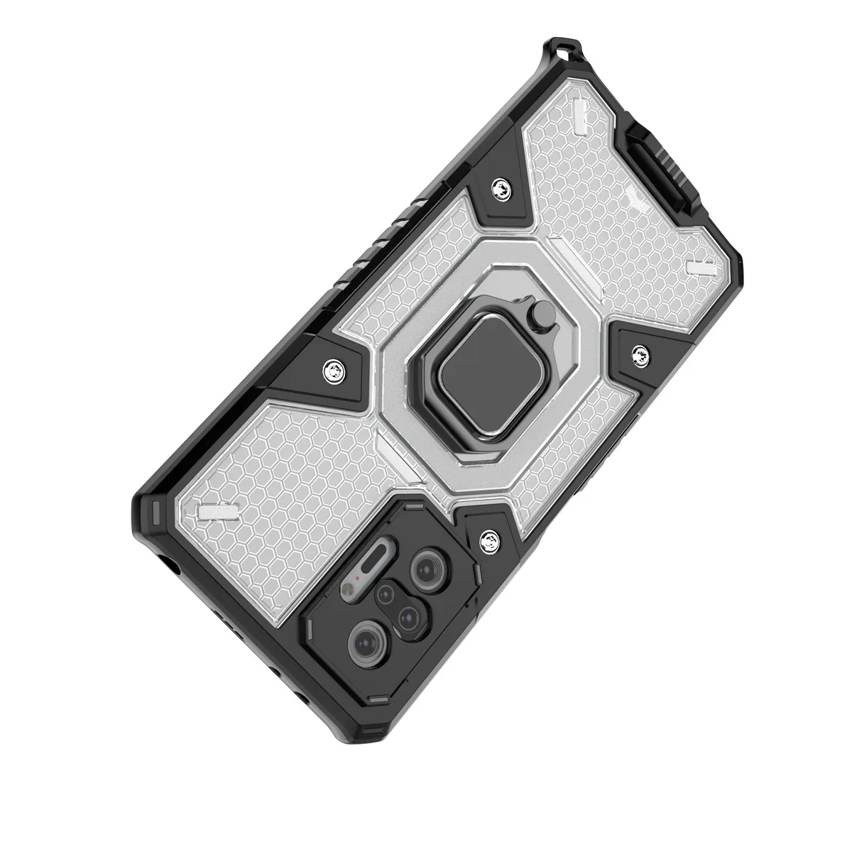 Metallmagnetisk ringhållare, stötskyddad rustning för Xiaomi RedMi Note 10 Pro 10 4G 10S TPU PC Hard Back Protector