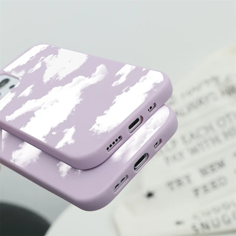 Soft TPU Cases For Xiaomi Mi 11 Lite Ultra 11i 8 A1 A2 CC9e Poco M3 Redmi Note 10S 9A 9 10 K40 Pro Max 9T Cover Cloud Funda Bag