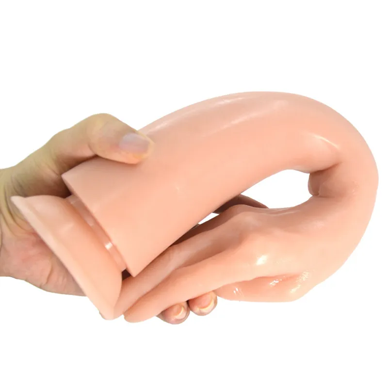 SMMQ-consolador de mano falsa de 38x7cm, puño enorme, tapón Anal, brazo realista, Dong, ventosa, pene, juguetes sexys para mujeres lesbianas