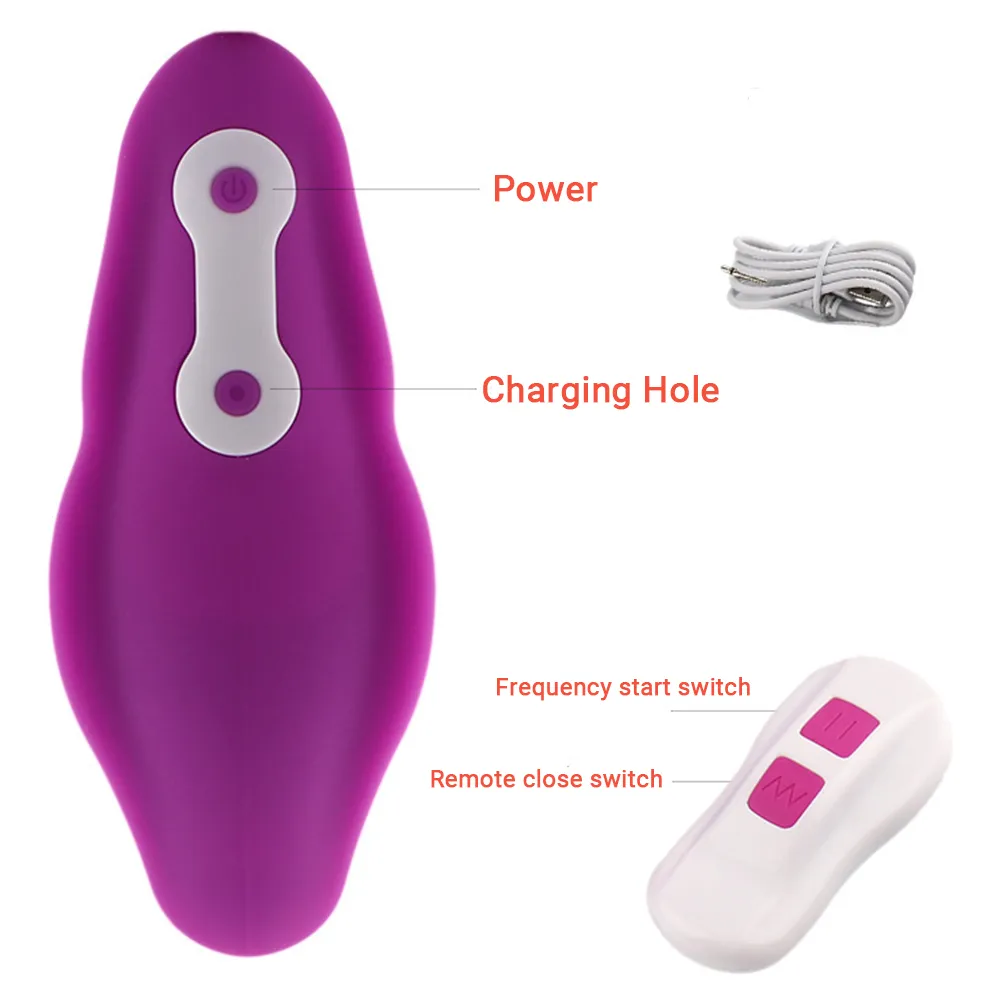 Vibrador de calcinha portátil Invisível Estimulador de ovos vibratórios Estimulador Sexy Toys for Woman Wireless Remote Control Clitoris Massagem