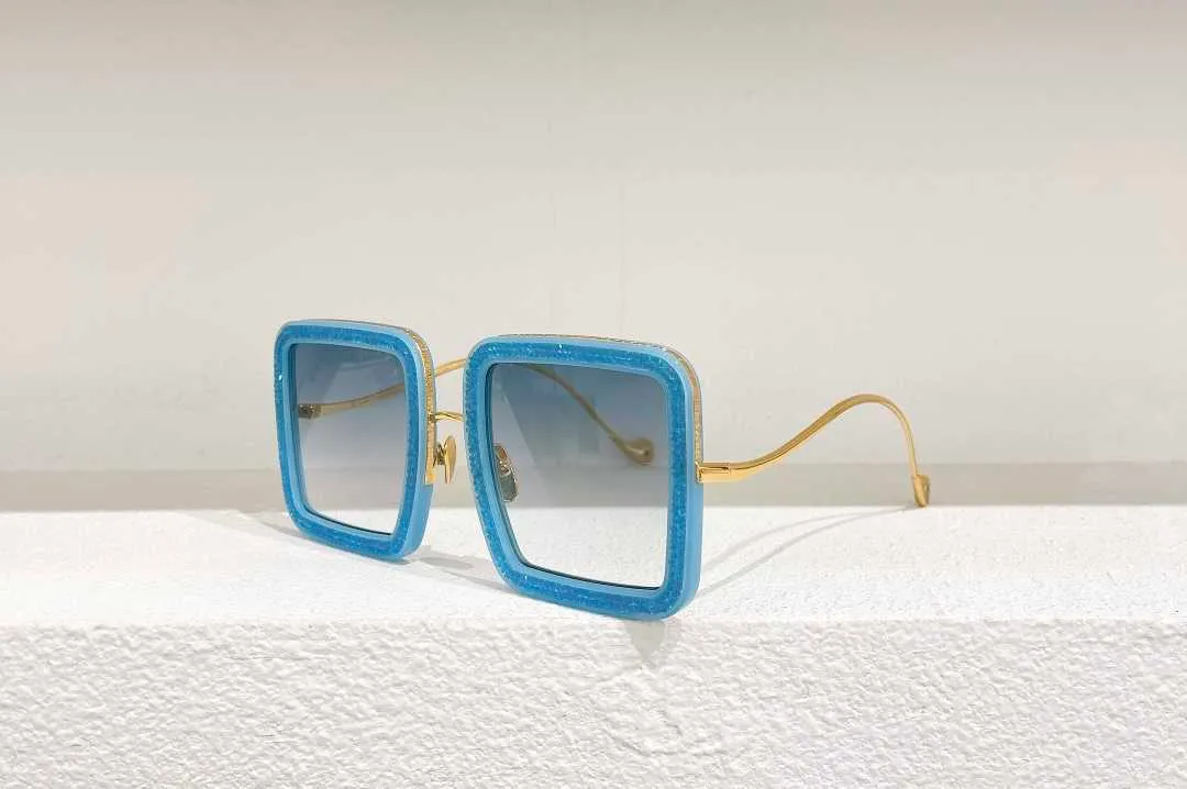 European And American Fashion Big Frame Broken Diamond Sunglasses Swedish Designer Big Name All-match Women's Color Glasses