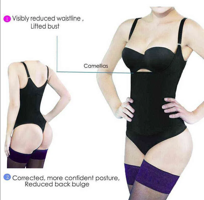 Twinso Slimming Underwear Bodysuit Body Shaper Party Dress Women Butt Lifter Control Panties Waist Trainer Postpartum Shapewear L220802