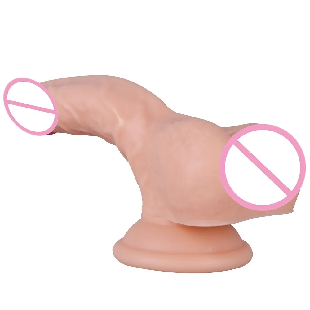 Gode de simulation en forme de pénis portable coloré avec testicule pour lesbienne
