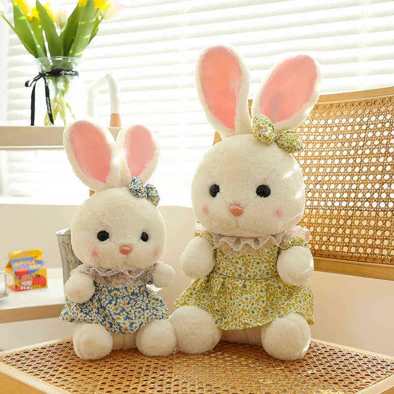 CM Kawaii Bunny Plush Rabbit Baby Toy لطيف قطعة قماش ناعمة محضرة ديكور المنزل للأطفال Sussen Gift J220704