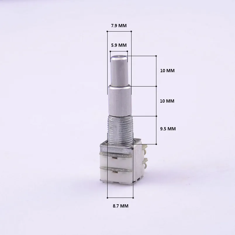 1 pezzo B5K/B10K/B50K/B100K/B250K/B500K doppio potenziometro concentrico impilato POT con fermo centrale