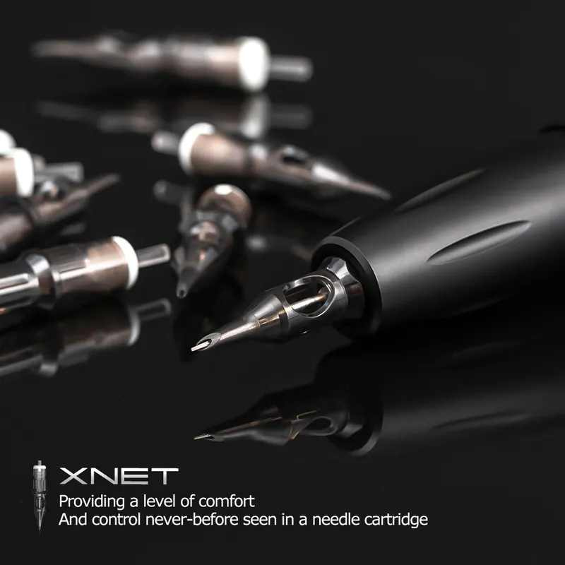 XNET V-REXタトゥーカートリッジ針RMの使い捨て滅菌安全永久的な化粧針グリップ220418