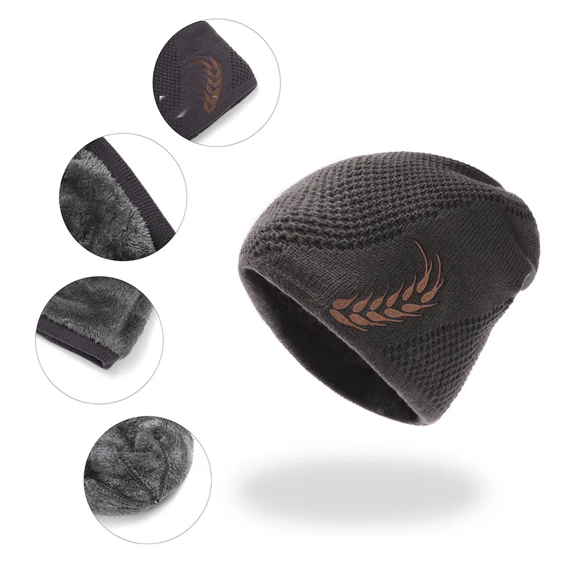 Xthree Berretti uomo Cappello invernale Skullies lavorato a maglia con fodera in lana Gorras Bonnet Cappelli uomo 220817