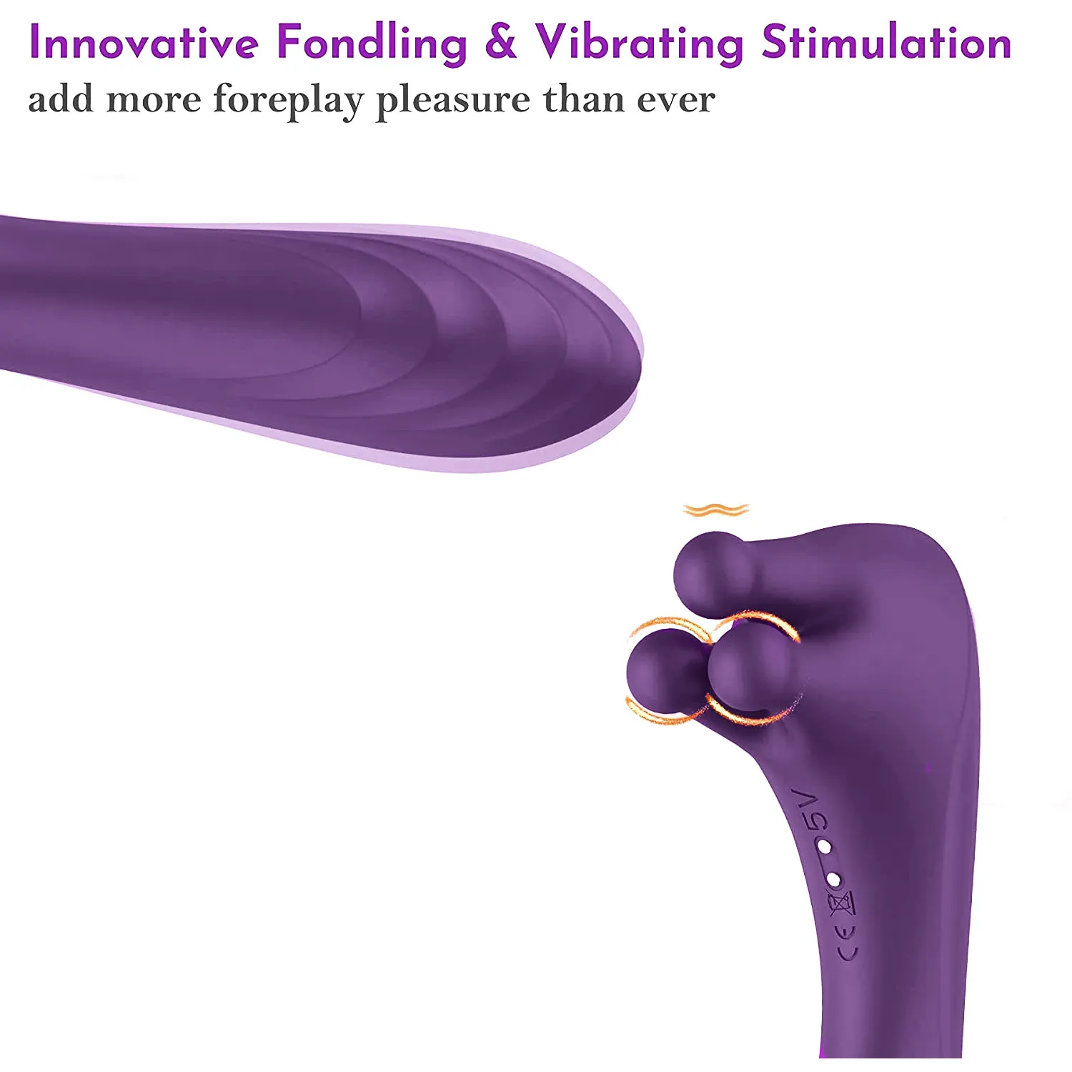 2 IN 1 G NOKTA Vibratör 3'ü ile Fondling Nubs Meme Klitoral Stimülatörü 9 Modu Şarj Edilebilir Yetişkin Seksi Oyuncaklar Kadınlar / Çiftler
