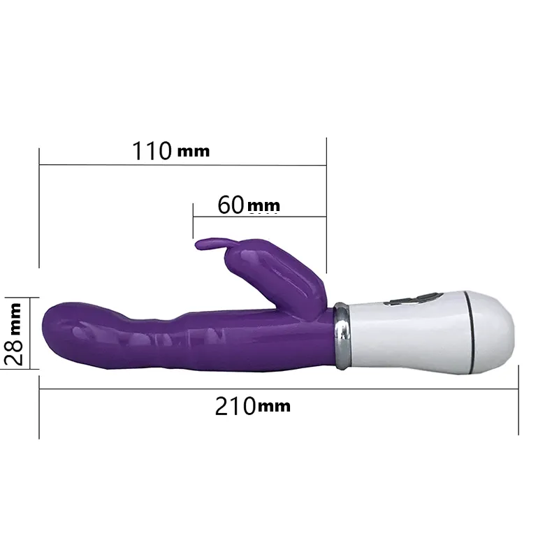 Vibratori giocattolo sexy impermeabile donne masturbazione a doppia canna da coniglio masturbatore utensili adulti 18