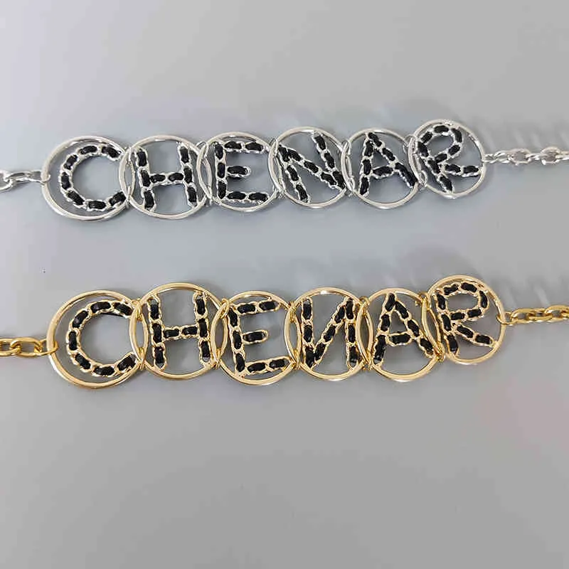 Ремни Золотая цепочка для женщин Роскошные серебряные металлические джинсы пояса длинная тонкая буква CEINTURE FEMME PUNK CUMMERBUNDS BEATBAND AU3U