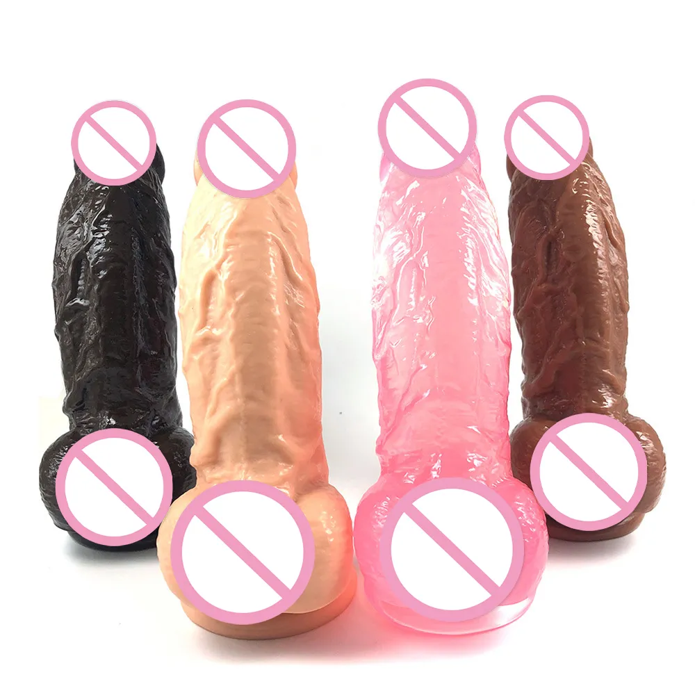 Огромный симулятор фаллоимитатор Big Dick Pvc мягкий пенис женщины сексуальные игрушки интимные женские вагинальные G-точки анальный стимулятор для взрослых продуктов для взрослых