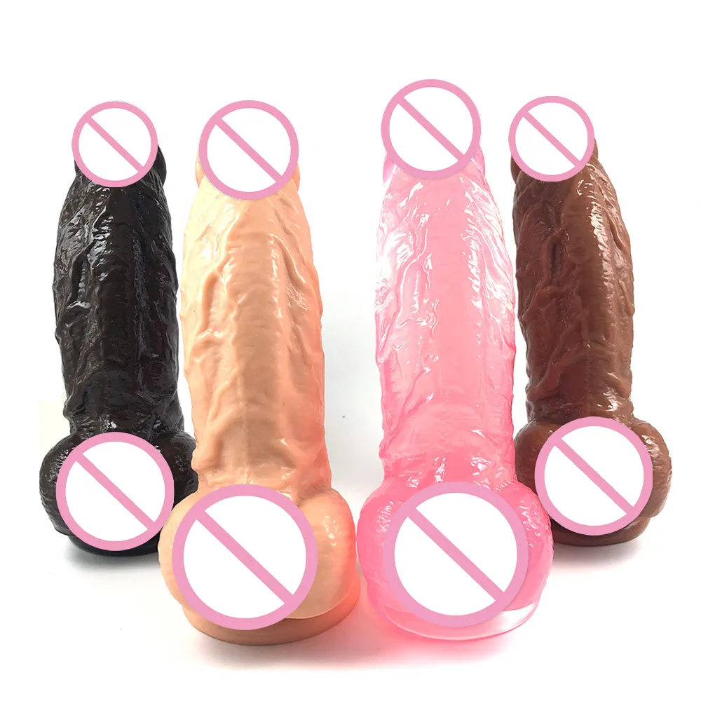 Enorm simulering dildo stor kuk pvc mjuk penis kvinnor sexiga leksaker intim kvinnlig vaginal g-spot anal stimulator vuxna produkter