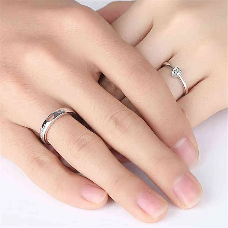 Rings Couple Designer a Pair of and Simple Chaozhou Students Personality Love Proposal Confession Gift