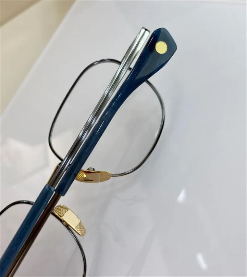 Nieuwe fashion design mannen optische bril VERS TWEE K goud rond frame vintage eenvoudige stijl transparante brillen topkwaliteit heldere lens250i