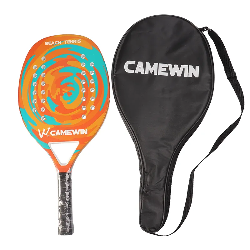 Camewin Racchetta da beach tennis professionale full carbon adulti Raqueta morbida con borsa Attrezzatura unisex Racchetta da padel 2207191935472