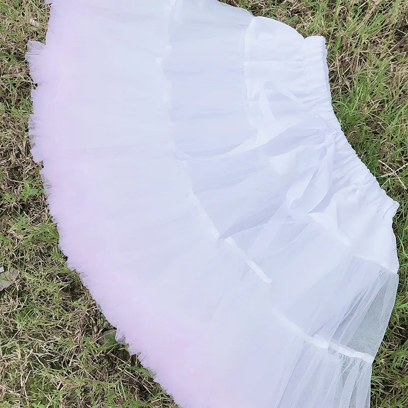 Skirt support Lolita cloud boneless soft mesh skirt white petticoat puff 220322
