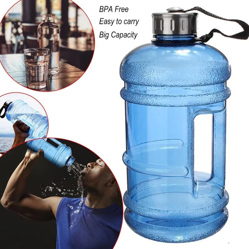 22L przenośny rozmiar PETG Butelka do butelek o dużej pojemności trening sportowy trening napój z uchwytem na świeżym powietrzu 2203238085834