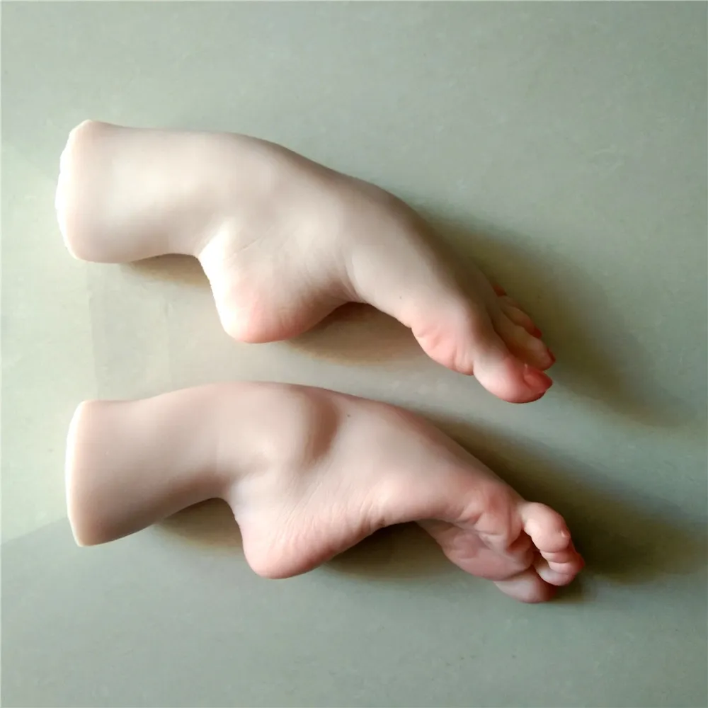 1 par mode fotmodell silikon skönhetsskytte rekvisita konst sexig mannequin på marknadsföring djup wwrkle vitring hud rosa naglar