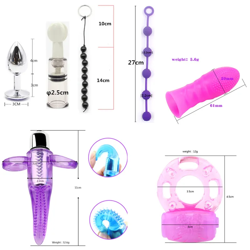 sexy Toys for Women SM Toy Set Handcuffs Whip Spanking Anal Plug Bdsm Kits Vibrator Bondage Gear Games Adults