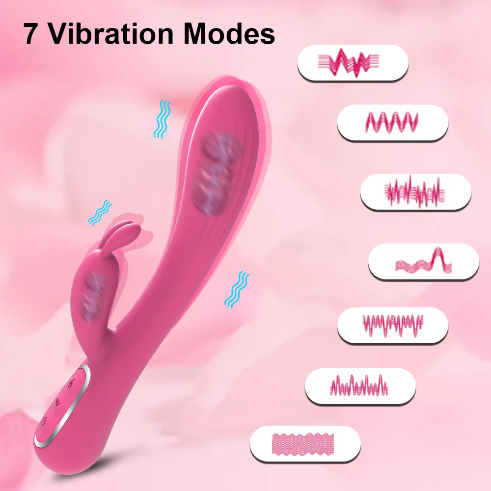 Kraftfull G Spot Rabbit Vibrator kvinnlig dildo för kvinnor klitoris stimulering manlig onanator erotiska varor sexiga leksaker vuxna 18