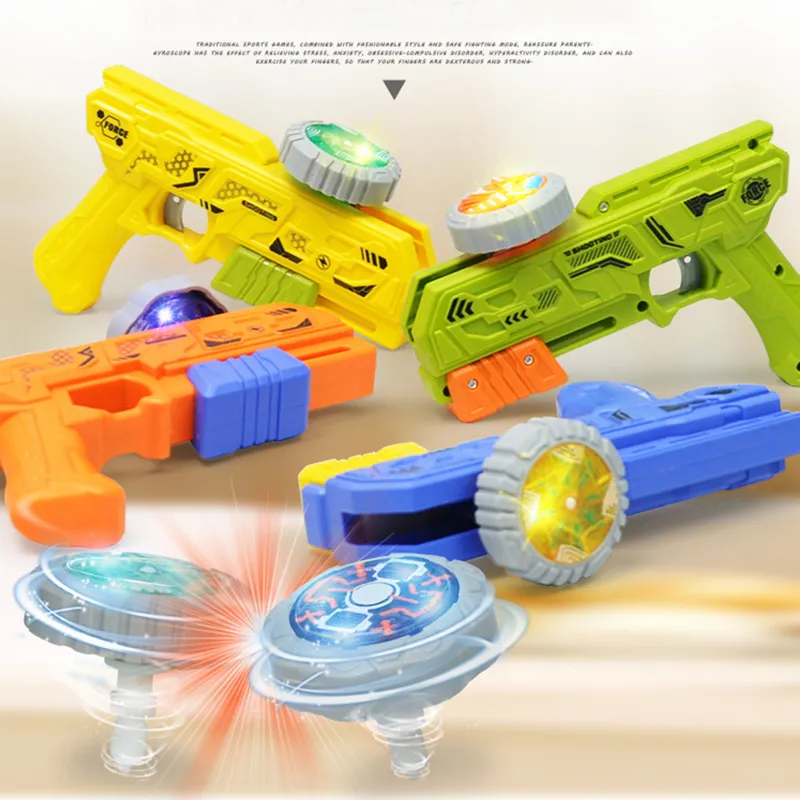 Launchers Beyblade Burst Toys Magic Battle Burst Magic Boxed light Gyro 4 war gun Generation Children Spinning Top beyblader 220411