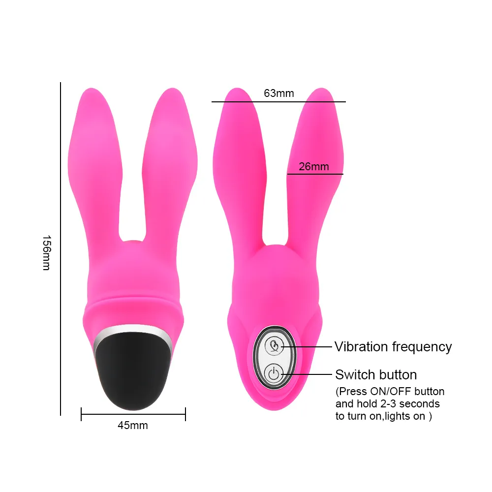 シリコンウサギの形状エロティックディルドバイブレーター7周波数クリトリル刺激装置女性用セクシーなおもちゃgスポット膣マッサージ