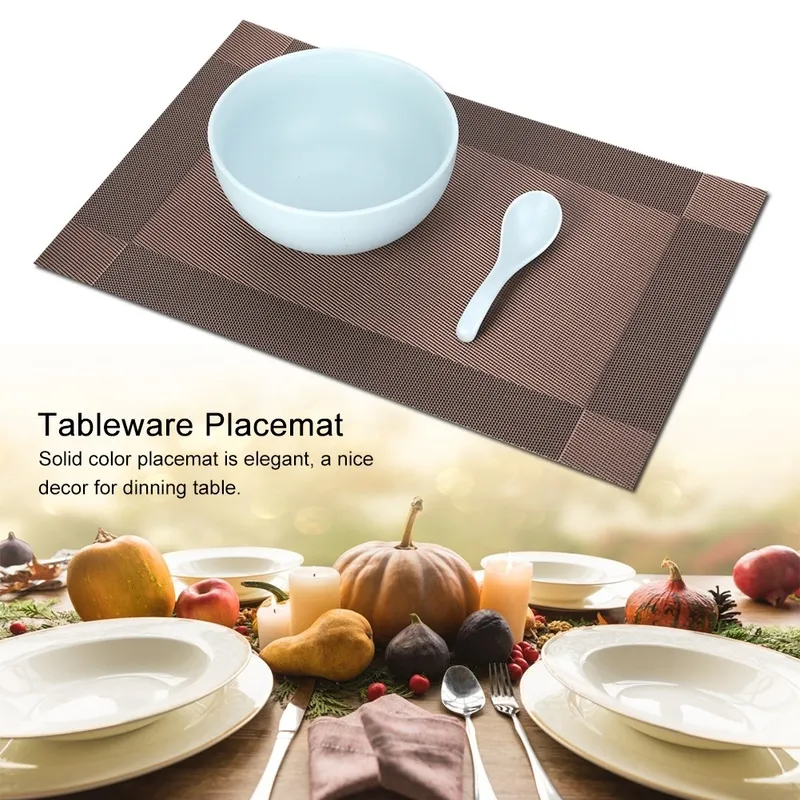 4 pièces napperon mode PVC Table à manger tapis plaque tampons bol sous-verres tissu café s décor à la maison 220610