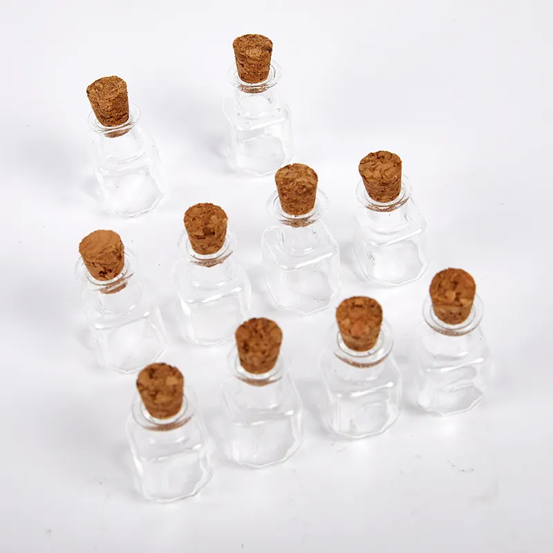 Mini Glass Bottles New Small Vials Cork Glass Jar Multi Usage Cork Glass