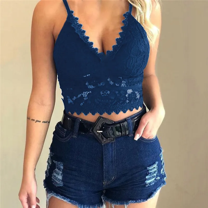 Solid Corset Camis Tops For Women V Neck Hollow Mesh Camisoles Adjustable Shoulder Strap Female 220316