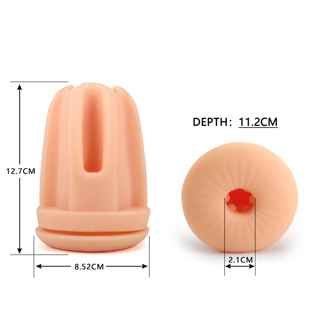 Aggiorna la manica del pene di ricambio in morbido TPR la vagina anale il masturbatore Airturn 3
