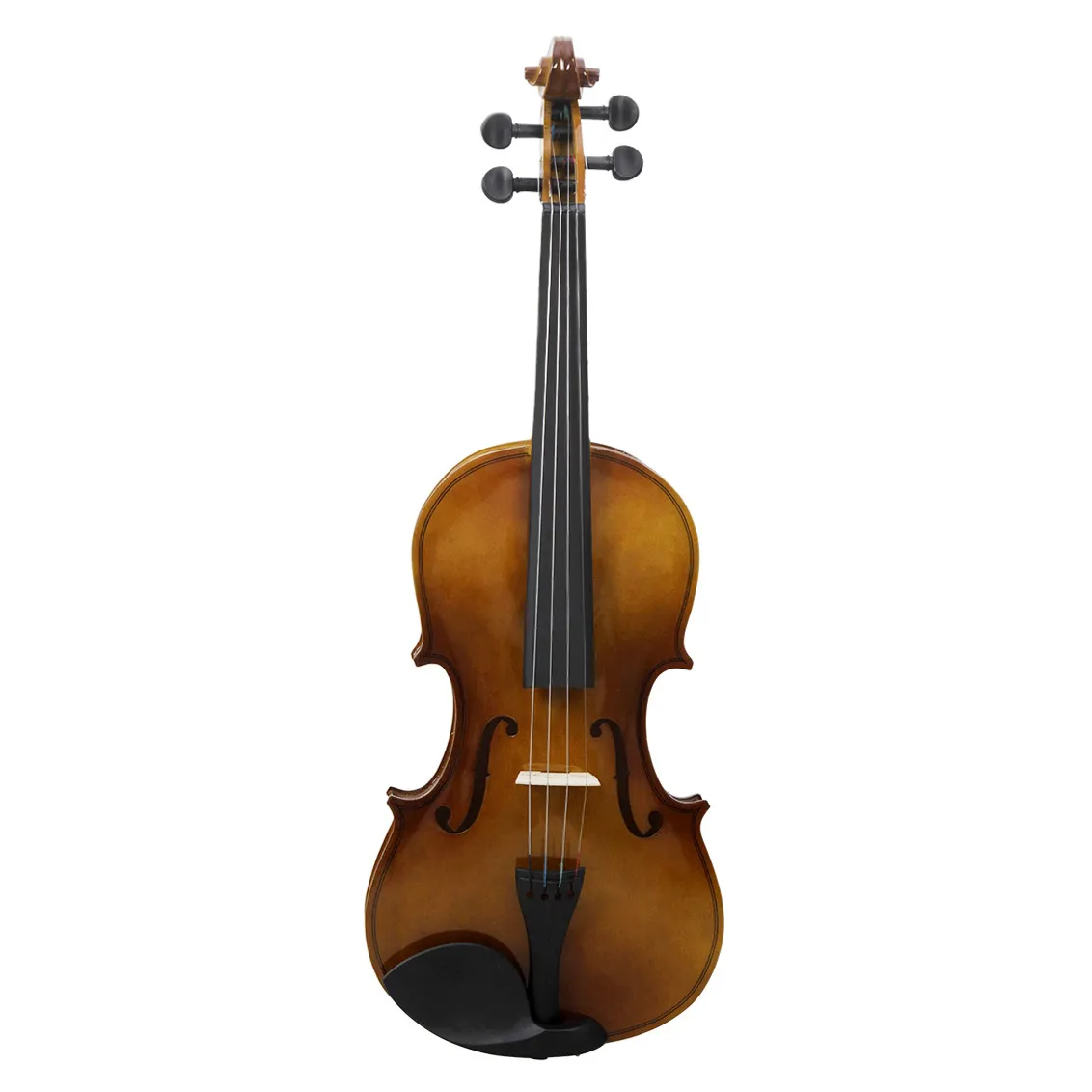 High-end retro violin solid wood violin 4/4 black wood professional violin stringed instrument with oxford box