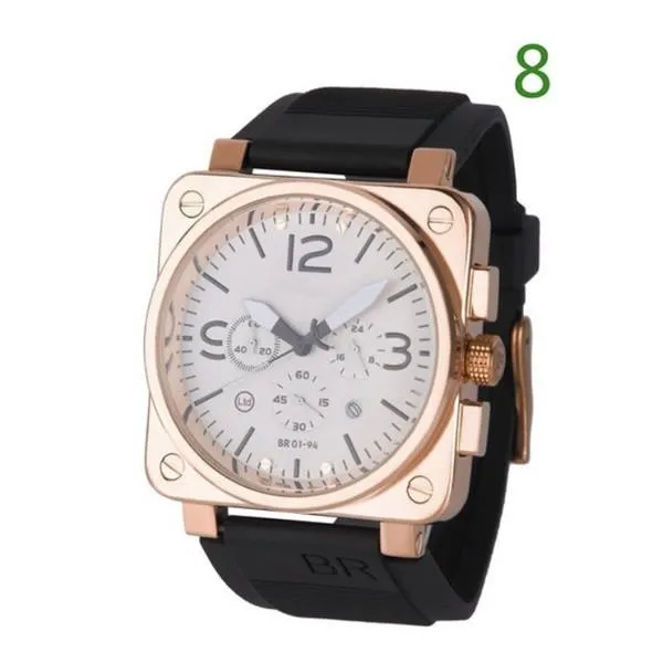 2022 Six Stitches Luxury Mens Watches All Dial Work Quartz Watch Top Brand Rubber Belt Men Fashion Accessories High Quality Watch men