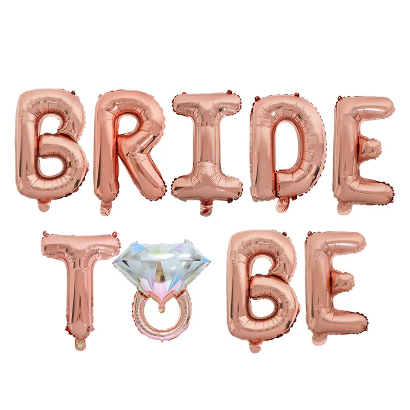 Wedding Decoration Bridal Shower Veil Team Bride To Be Satin Sash Balloon Bachelorette Party Girl Hen Supplies 220815