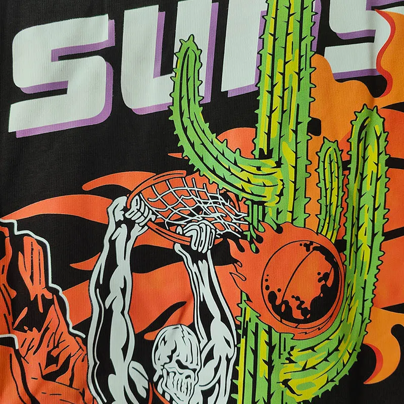 Warren T-shirt Cactus Czaszka druku